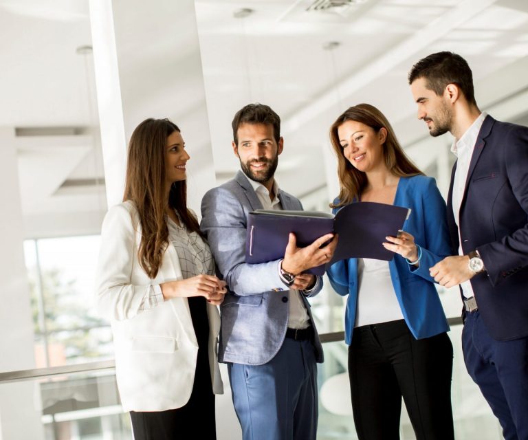 Group of entrepreneurs illustrates blog "Product Liability Insurance: What It Is and Who Needs It?"