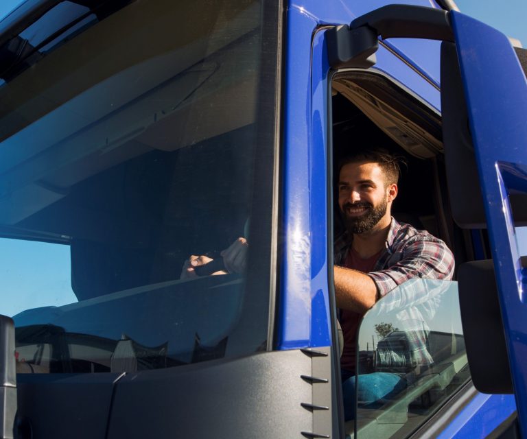Trucker illustrates blog "What Is Truckers Liability Insurance? "